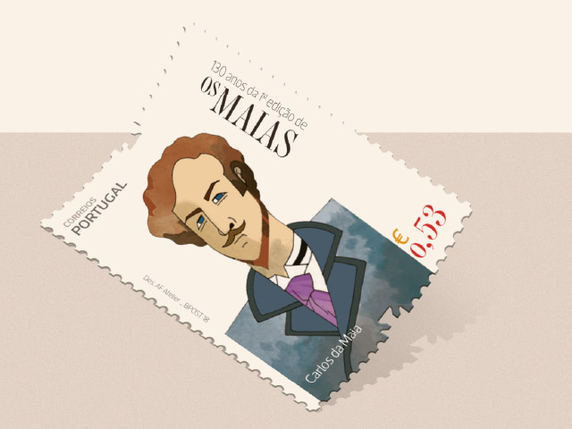 Philatelic set “Os Maias”